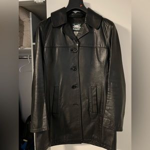 Roots Vintage Leather Coat women’s size 6
